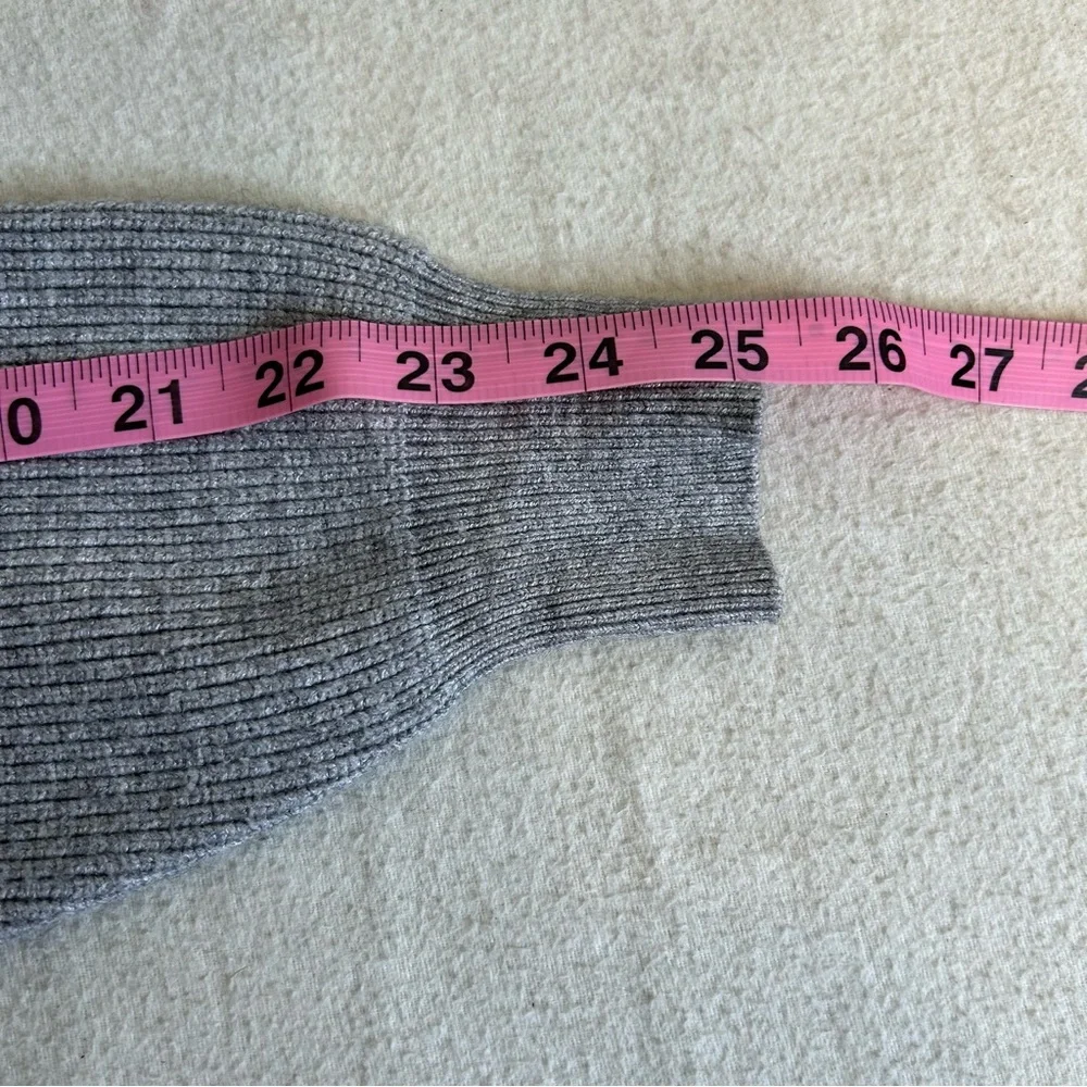 Free People Softly Structured‎ tunic turtleneck knit sweater gray size XS